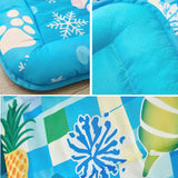 Pet Cool Pad Square Dog Paw Print Comfortable Breathable Cat Mat Cool Cat Nest Pet Printed Ice Pad Pet Supplies Summer Dog