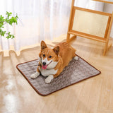 Summer Cooling Pet Mat Gel Ice Pad for Dogs Cats Breathable Soft Kennel Bed Non-Slip Hot Weather Cool Pad Pet Supplies