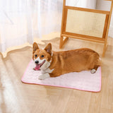 Summer Cooling Pet Mat Gel Ice Pad for Dogs Cats Breathable Soft Kennel Bed Non-Slip Hot Weather Cool Pad Pet Supplies