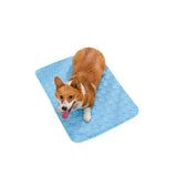 Summer Cooling Pet Mat Gel Ice Pad for Dogs Cats Breathable Soft Kennel Bed Non-Slip Hot Weather Cool Pad Pet Supplies
